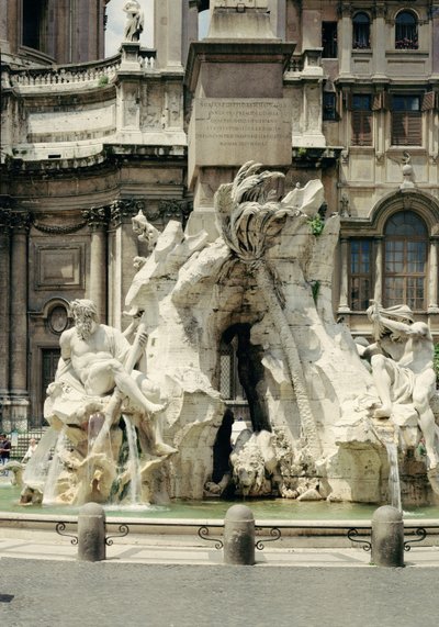 Der Vierströmebrunnen, 1648-51 von Gian Lorenzo Bernini